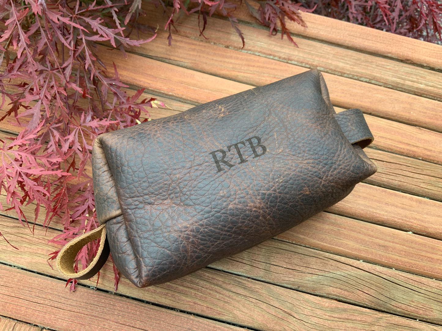 Leather Dopp/Shower Kit