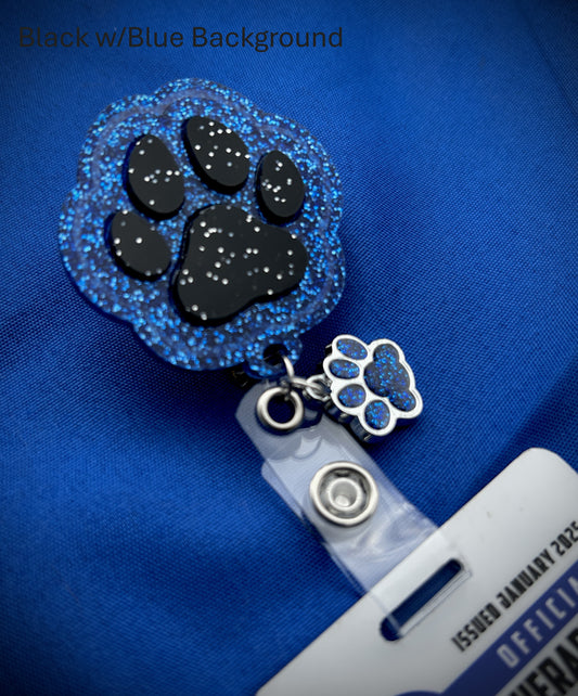 Paw Print Badge Holder