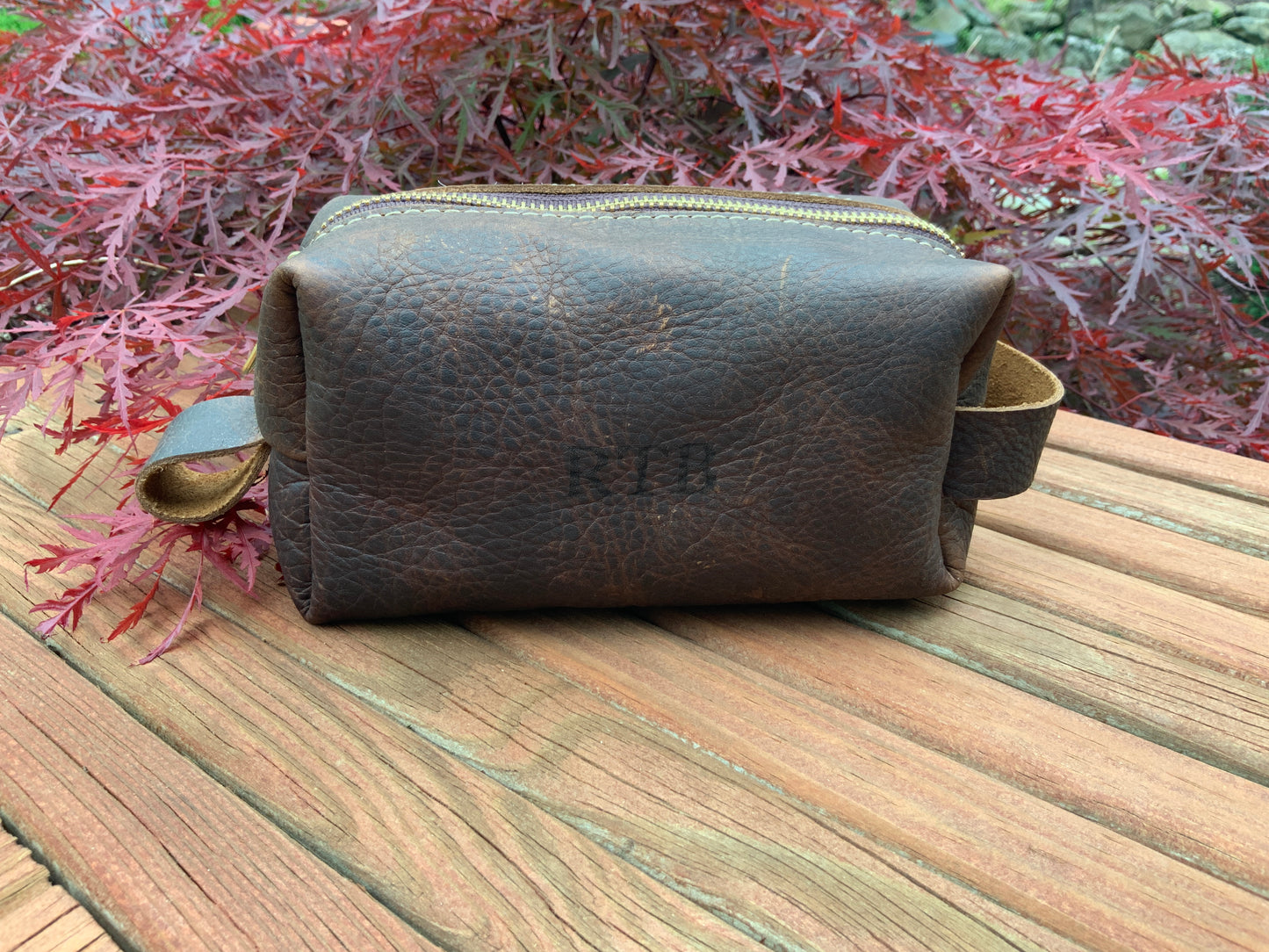 Leather Dopp/Shower Kit