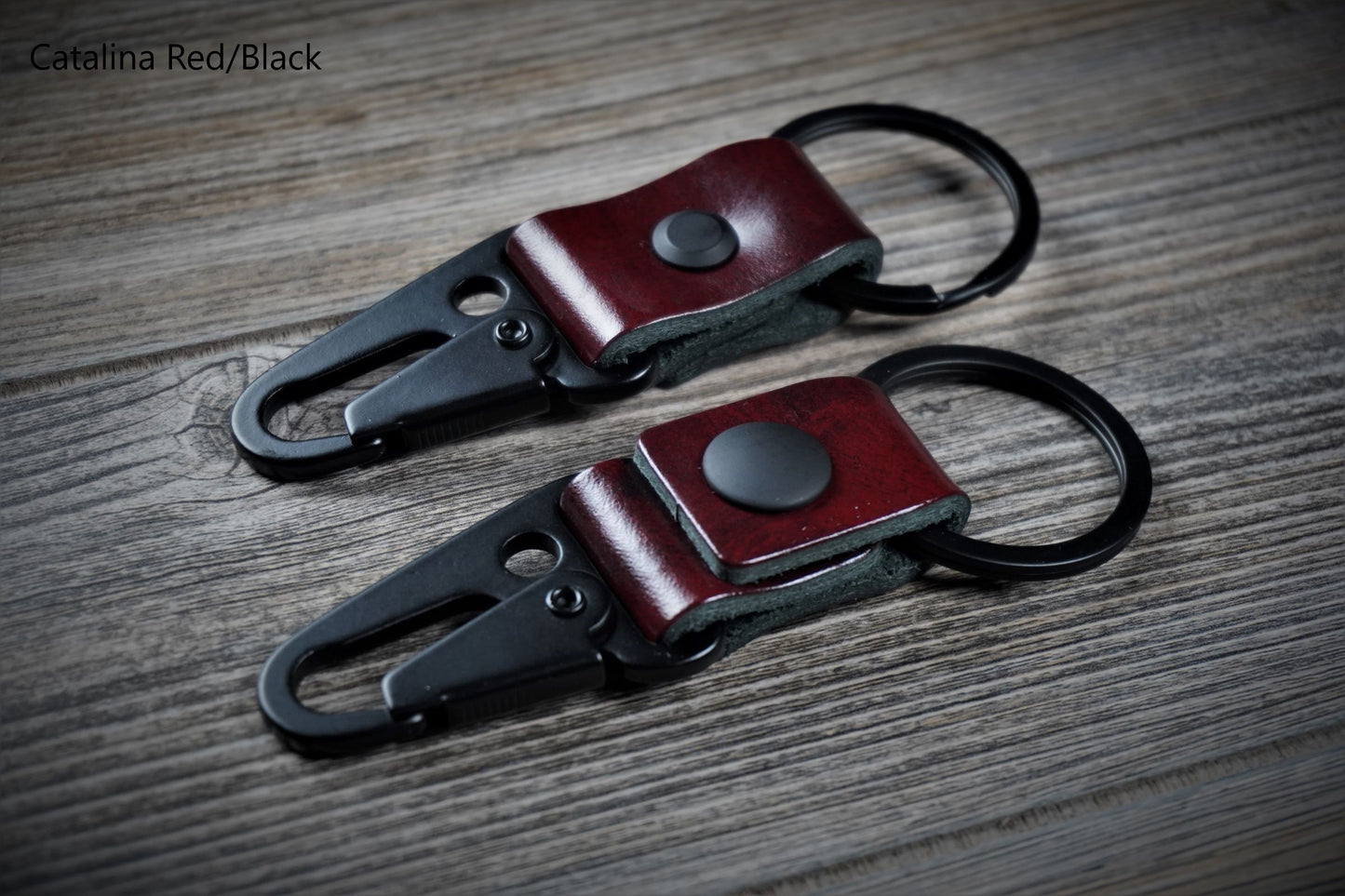 HK Style Sling Snap Leather Keychain