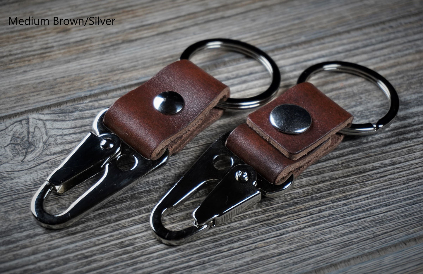 HK Style Sling Snap Leather Keychain