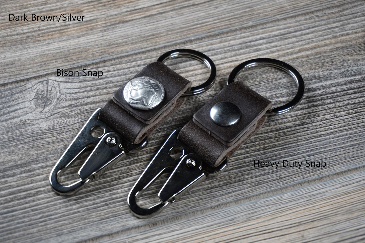 HK Style Sling Snap Leather Keychain