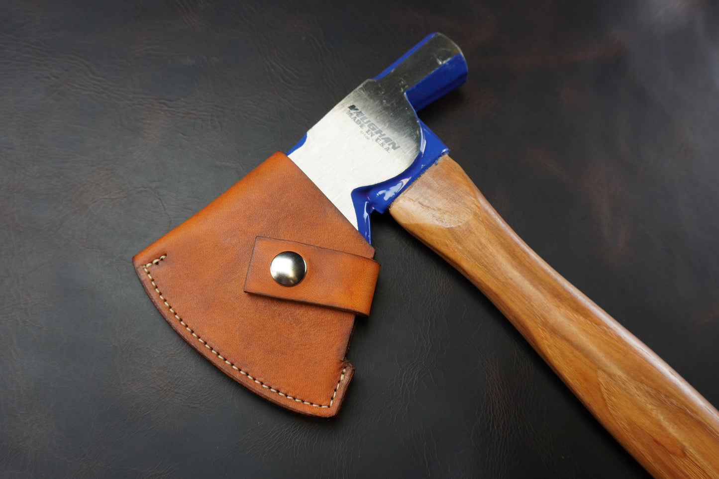 Leather Sheath for Vaughan 22 Oz carpenters half hatchet