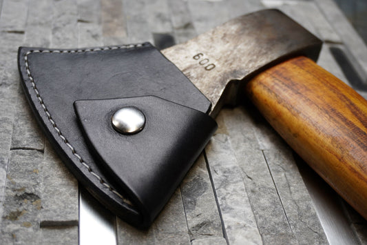 Leather Sheath for Prandi German Style & Stihl Woodcutter Camp & Forestry Hatchet (600 gram)